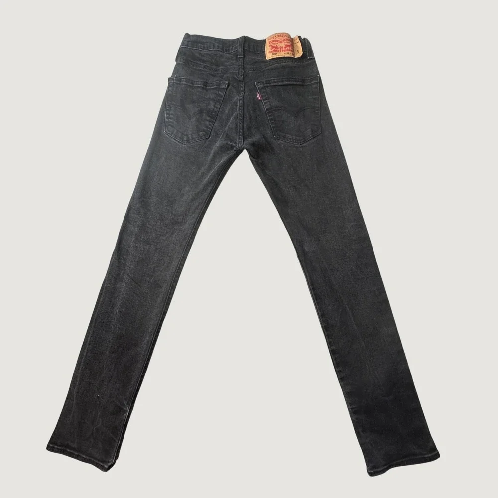 Levi's 501 Jeans Mens 28x34 Black Original Fit Button Fly Stretch Denim Pants